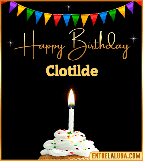 GiF Happy Birthday Clotilde